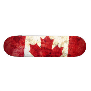 Kanadensisk flagga skateboard bräda 19,5 cm