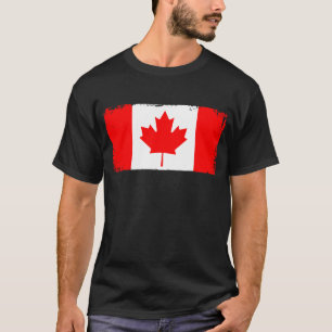 Kanadensisk flagga slitna t shirt