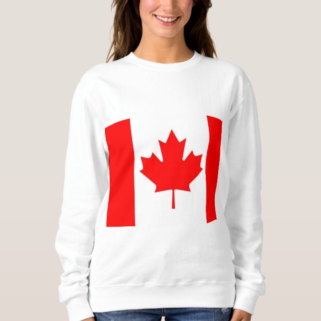 Kanadensisk-Flagga T Shirt (Framsida)
