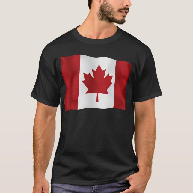 Kanadensisk flagga t-shirt (Framsida)