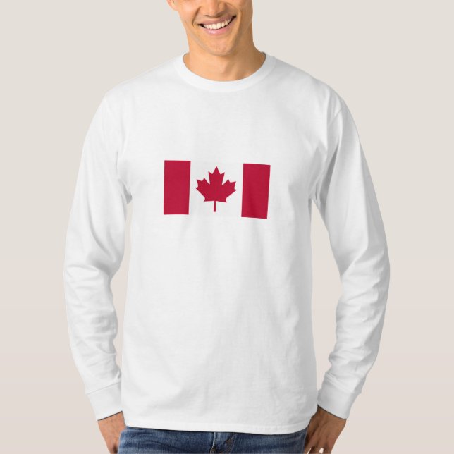 Kanadensisk flagga t-shirt (Framsida)