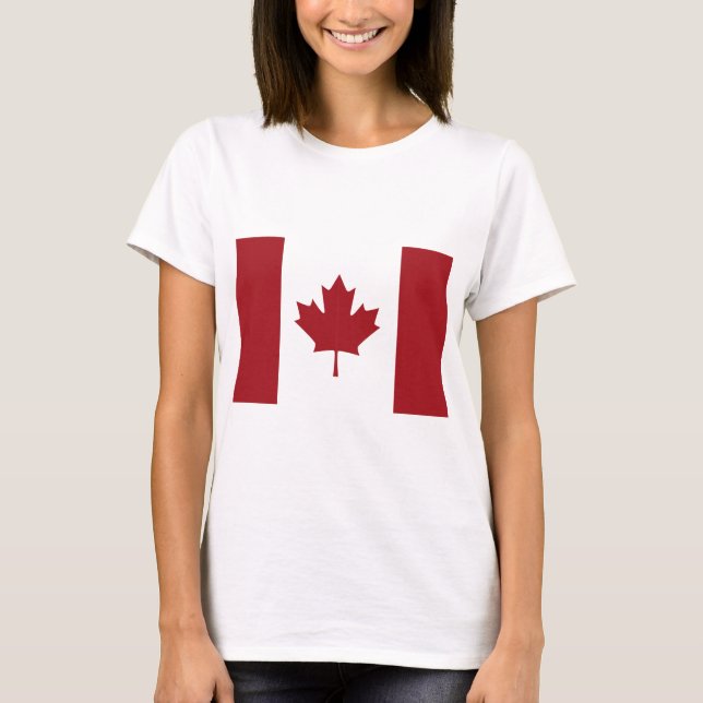Kanadensisk flagga tee shirt (Framsida)