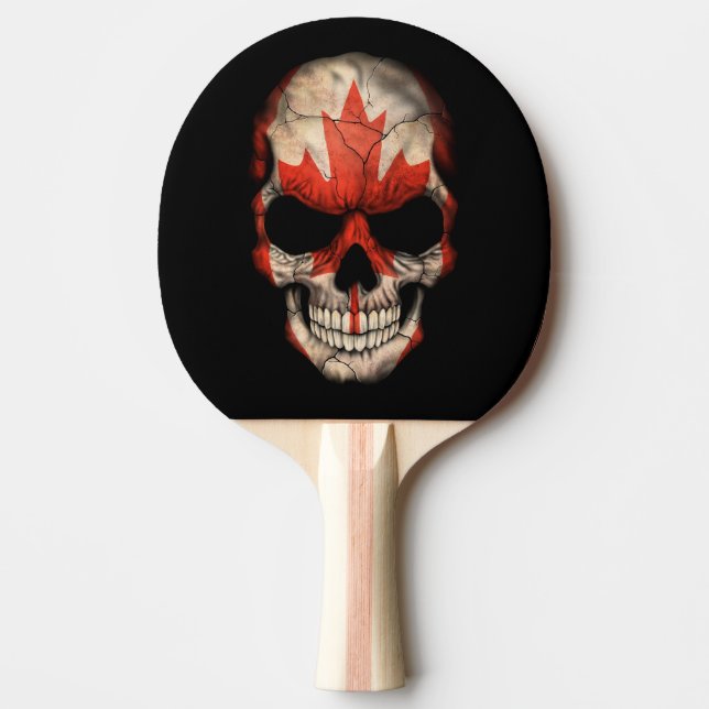 Kanadensisk flaggaskalle pingisracket (Framsidan)