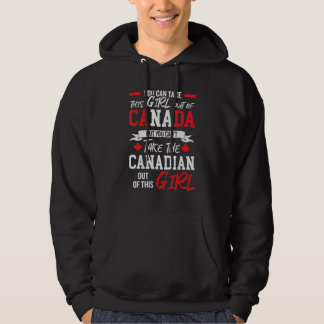 Kanadensisk flicka kanadensiska rötter stolt över hoodie