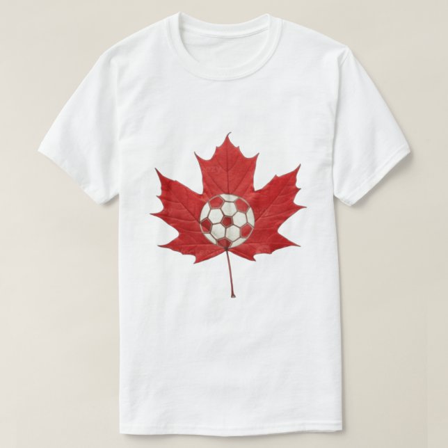 Kanadensisk fotbollsspirit t shirt (Design framsida)