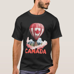 Kanadensisk Hett Luft Ballon är Maple Löv Shirt Is T