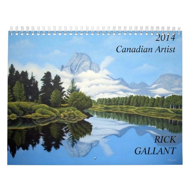 Kanadensisk konstnärstackartig kavaljer kalender (Omslag)