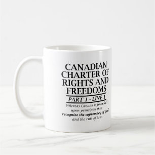 Kanadensisk kristen kanada charter frihet religion kaffemugg