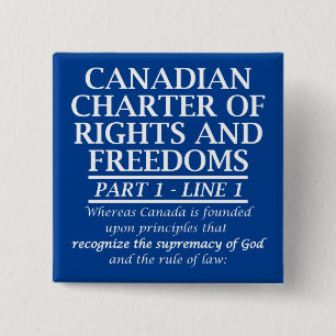 Kanadensisk kristen kanada charter frihet religion knapp