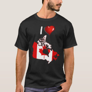 Kanadensisk landflagga t shirt
