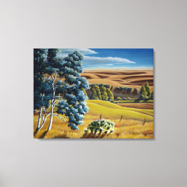 Kanadensisk liggande utskrift av utskrift av utskr canvastryck