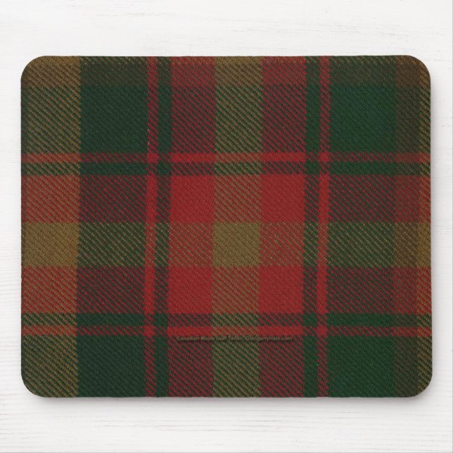 Kanadensisk lönnlövTartan Mousepad Musmatta (Framsidan)