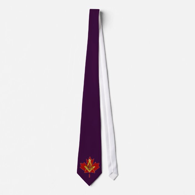 Kanadensisk MasonTie - svart Slips (Framsida)