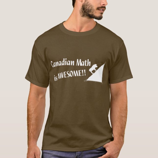 Kanadensisk Math är enorm Tee Shirt (Framsida)