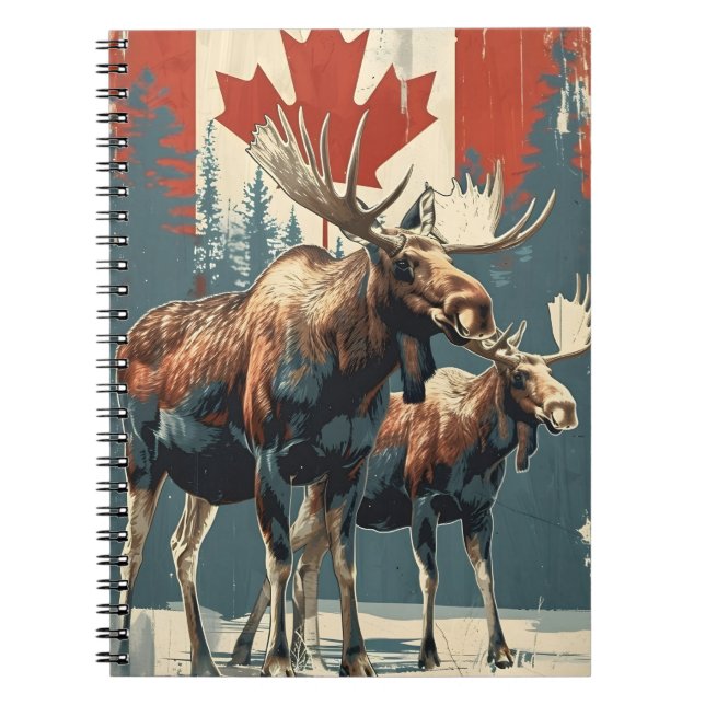 Kanadensisk mossäggare anteckningsbok (Framsidan)