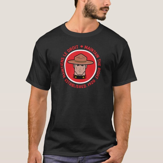 Kanadensisk Mountie T-shirt (Framsida)