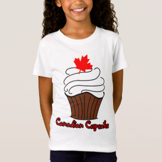 Kanadensisk muffinutslagsplats för flickor tee shirt