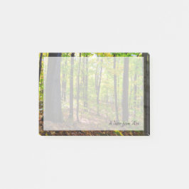 Kanadensisk natur| Vibrant skog Post-it Block