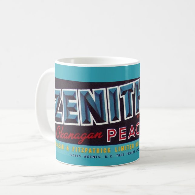 Kanadensisk persiskmugg kaffemugg (Framsida vänster)