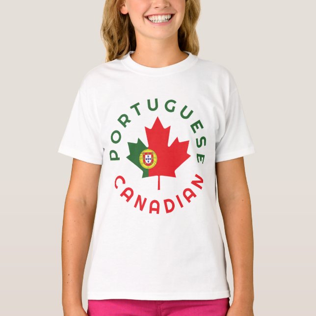 Kanadensisk portugisisk   Rötter  T Shirt (Framsida)