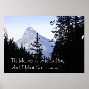 Kanadensisk rocky mountains med berömdt poster