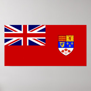 Kanadensisk röd Ensignflagga Poster
