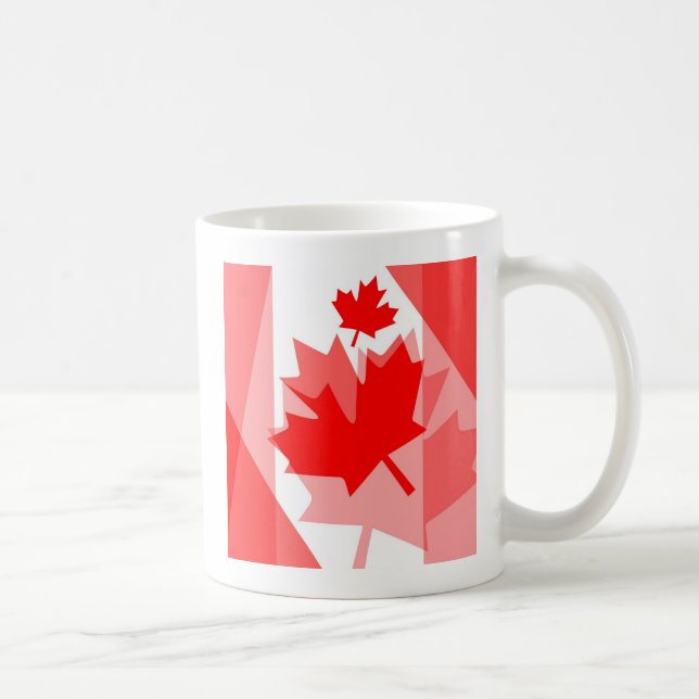 Kanadensisk rödaple Löv Stil CANADA Kaffemugg (Höger)