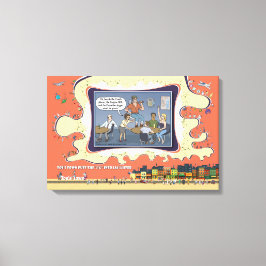 Kanadensisk Skogshuggare | Bar Humor 24x16 Canvastryck