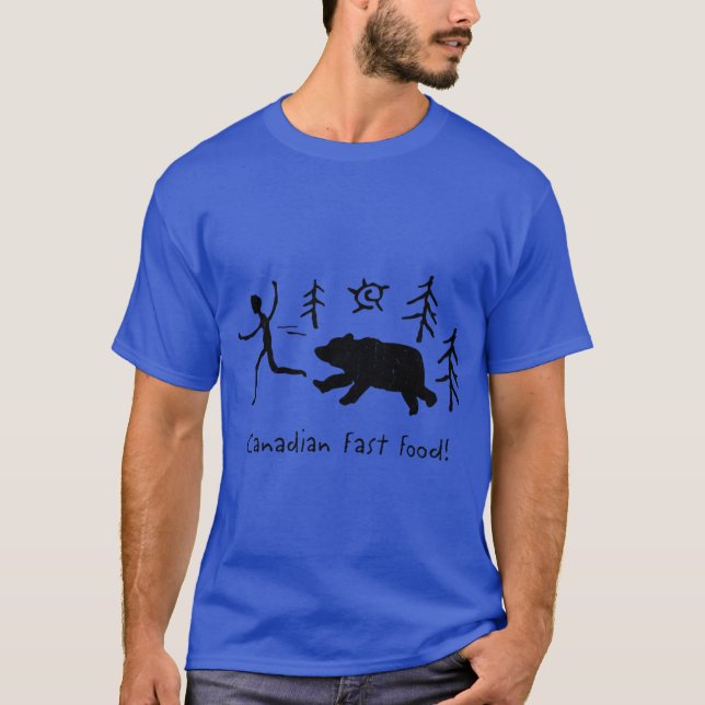 Kanadensisk snabbmat t shirt (Framsida)