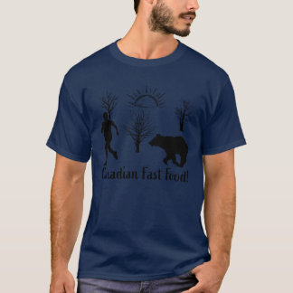 Kanadensisk snabbmatsvän t shirt