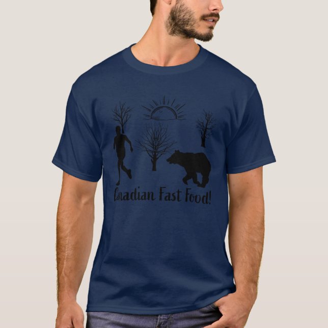 Kanadensisk snabbmatsvän t shirt (Framsida)