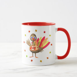 Kanadensisk Thanksgiving Baby Turkiet Mugg
