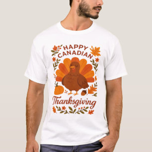 Kanadensisk Thanksgiving höstfirande klassisk t-sh T Shirt