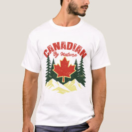Kanadensisk vintage vildmarksdesign t shirt