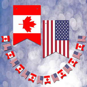 Kanadensiska amerikanska Flaggor, Party-baners Kan Vimplar