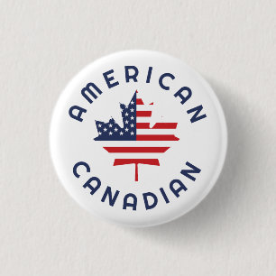 Kanadensiska amerikanska rötter knapp
