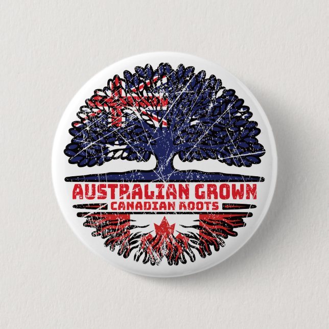 Kanadensiska Australien Australien Träd Roots Knapp (Framsida)