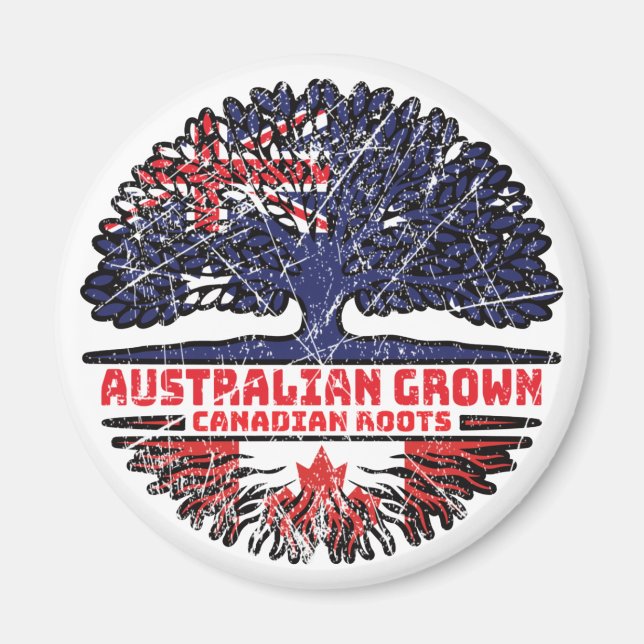 Kanadensiska Australien Australien Träd Roots Magnet (Framsidan)