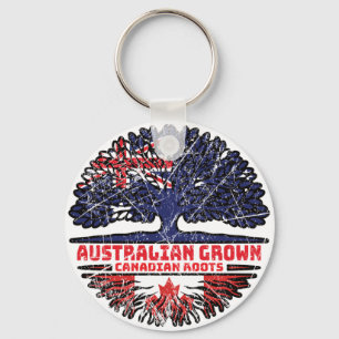 Kanadensiska Australien Australien Träd Roots Nyckelring