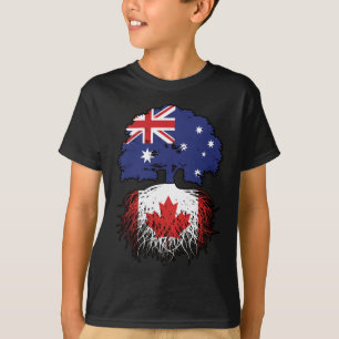Kanadensiska australiska Australien Träd Roots T Shirt
