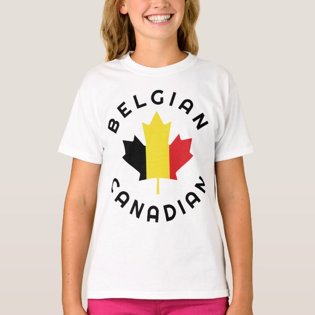 Kanadensiska belgiska rötter t shirt (Framsida)