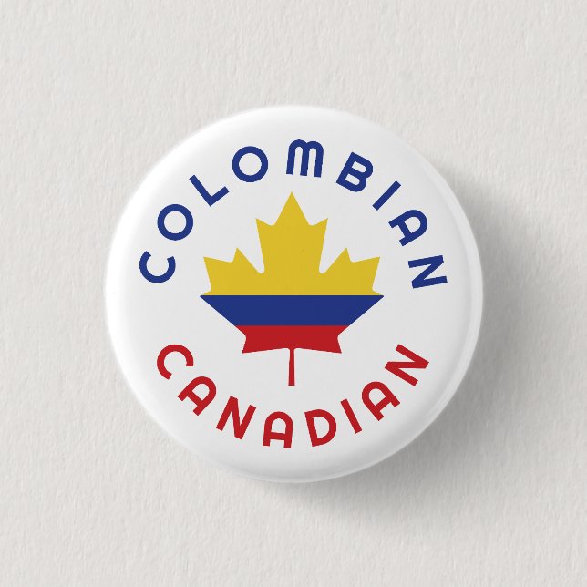 Kanadensiska colombianska rötter knapp (Framsida)