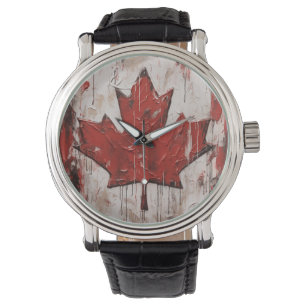 Kanadensiska dagen Maple Löv Watch Armbandsur