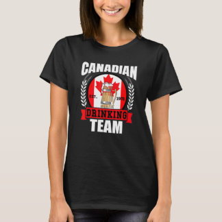 Kanadensiska Drickande Lag   Kanada Flagga Öl Fest T Shirt