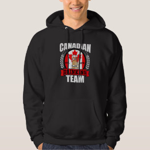 Kanadensiska Drickteamet Kanada Flagga Öl Party Hoodie