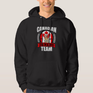 Kanadensiska Drickteamet   Kanada Flagga Öl Party  Hoodie