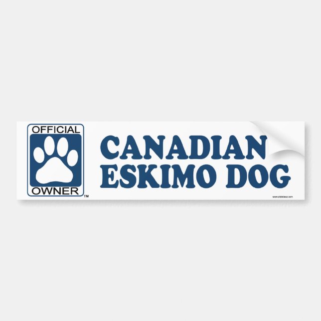 Kanadensiska eskimåhundblått bildekal (Framsidan)