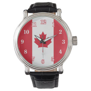 Kanadensiska Flagga Armbandsur