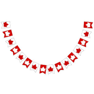 Kanadensiska Flagga Bunting Banners-Dekorationer
