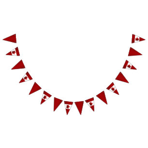 Kanadensiska Flagga Bunting Banners-Dekorationer